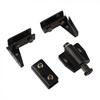 Double Head Magnetic Catch Stainless Steel Glass Door Hinge