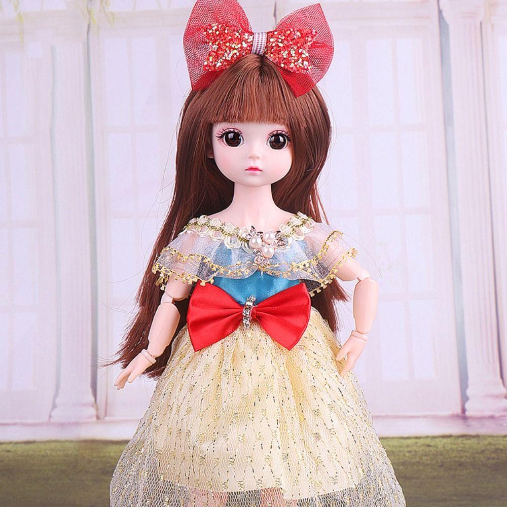 With Wig Make Up Princess Dress Up BJD Dolls High Heel Princess Makeup Ball Joint Doll  Toddler