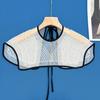 E-Commerce Hot Sale Bead Shawl With Fake Collar Clothing Dress Decoration Front Placket Neckline