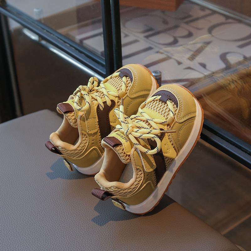Boys Shoes Forrest Gump Shoes 2025 Spring and Autumn Boys Sports Shoes Medium and Older Children's Casual Shoes Girls Shoes Leather Soft Sole