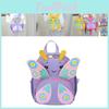 Adorable Girls Cartoon Butterfly School Bag With Wear-resistant Fabric