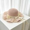 Summer Lace Bow Straw Hat High-end Temperament Sweet Big Brim Sun Hat Women's Seaside Vacation Sun Hat