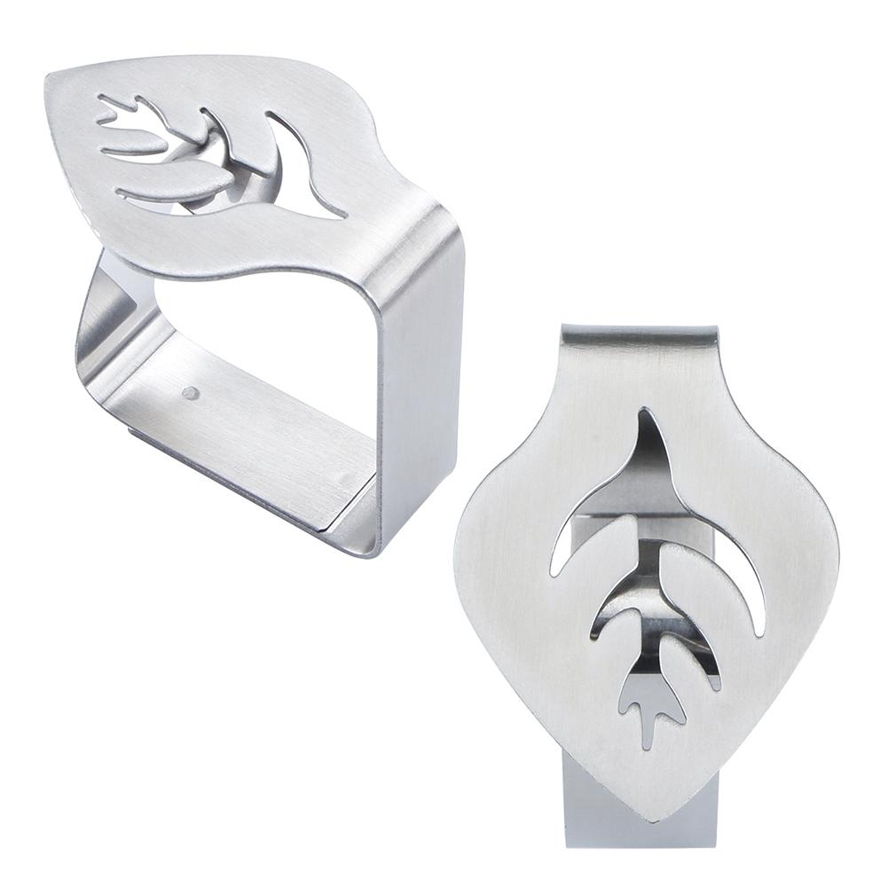 4PCS Stainless Steel Table Cloth Clips Adjustable Table Cover Clamps Table Cloth Holders for Home