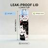 1PC Color Cat Kitten Cartoon Group Print 750ml Color Plastic Sports Water Bottle Leakproof Flip Straw Lid Suitable for Sports Office Home Use