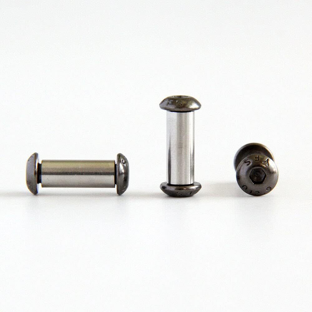 10 Sets/lot 12 Sizes DIN912 Alloy Steel Material 12.9 Grade Knife Handle M4 Thread Hexagonal Screws Locking Nail Spindle Rivet