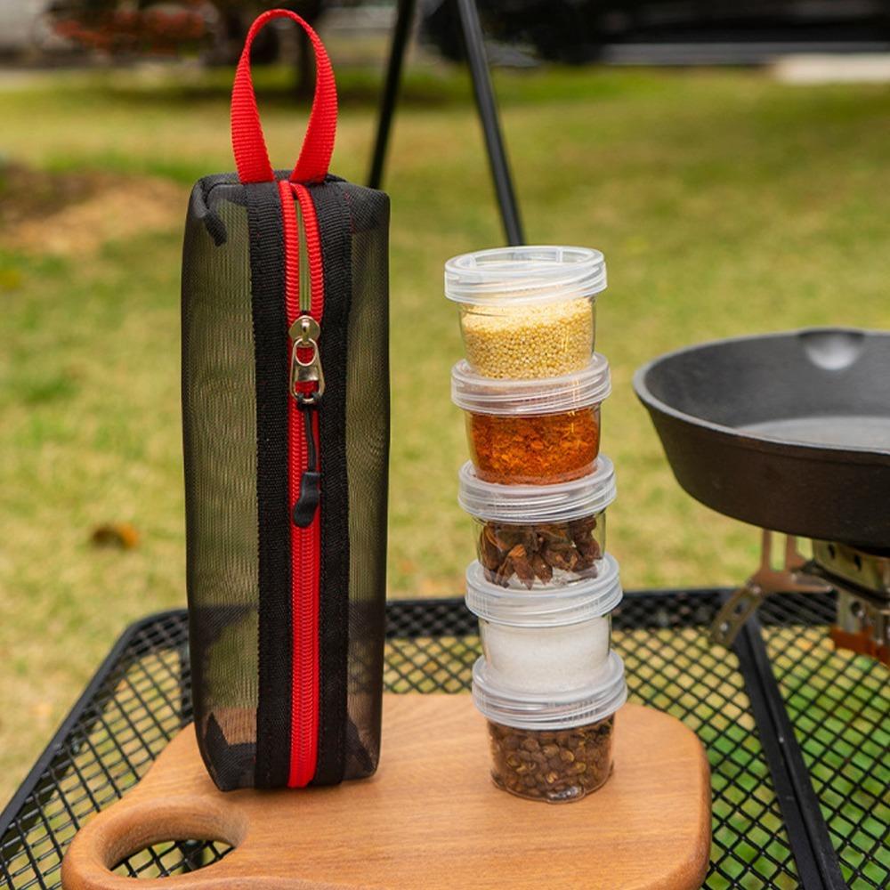 40ml Portable Seasoning Holders PET Spice Dispenser Durable Travel Spice Kits  Outdoor