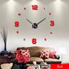 Kreative 3D DIY Quarz-Wanduhr im europäischen Stil für das Wohnzimmer