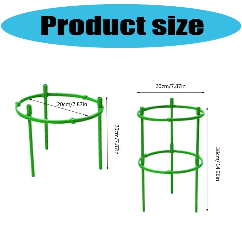 Plant Cage Stake Tower Plant Support for Raised Garden Bed Round Cages for Pots and Gardens Green Extra Bold