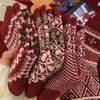 New Year'S Red Sox Women'S Middle Horse Year Wool Pile Socks Vintage Diamond Plaid Women'S Socks Trendy Socks