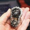 Stress Relief Metal Bike Chain Fidget Spinner - Anti-Anxiety Finger Toy for Adults, Unique Desk Toy Gifts for Men