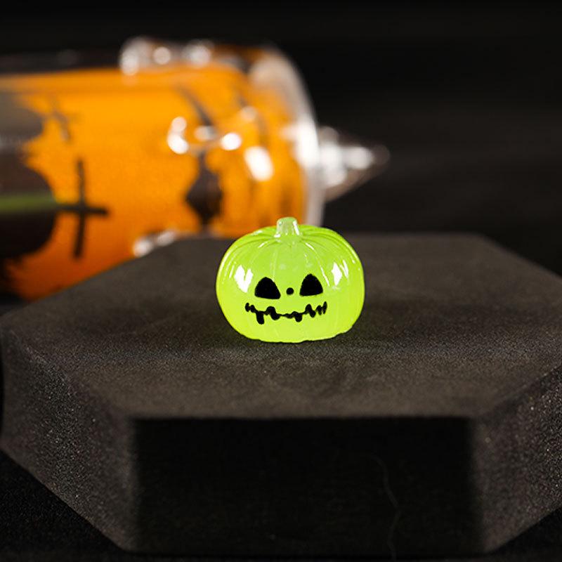 Mini Luminous Halloween Cute Ghost & Pumpkin Resin Figurines