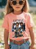 Singer KATSEYE Graphic Kids T-Shirt Summer Boys/Girls Short Sleeve T-shirt Cute Girls Y2K Tops Streetwear Children's Clothing