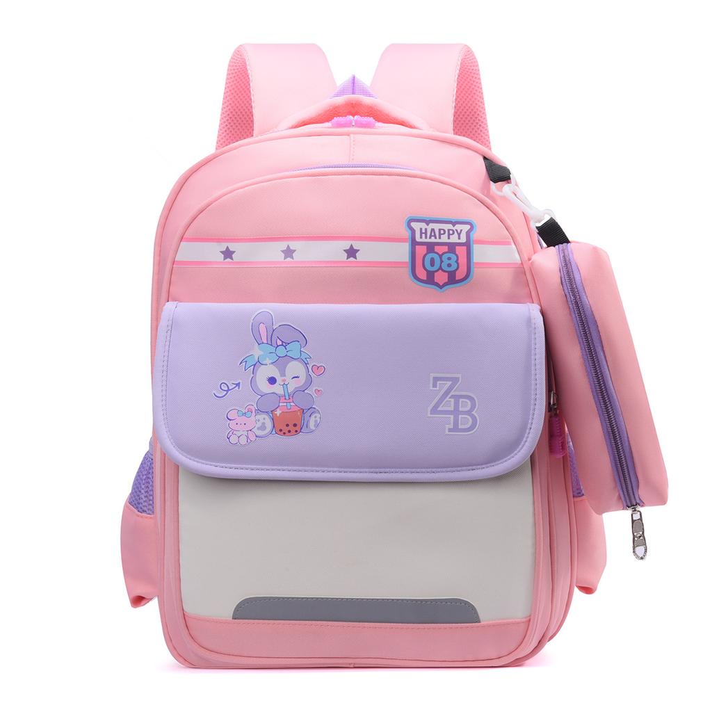Cartoon Animation Boys And Girls Backpack Foreign Style Large Capacity Primary School School Bag Contrasting Color Children'S Backpack
