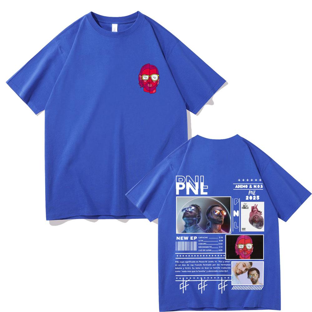 French Rap Band PNL Album Le Monde Chico 2025 Graphic T Shirt Unisex Women Hip Hop Fashion Short Sleeve Oversized Tshirt Streetwear