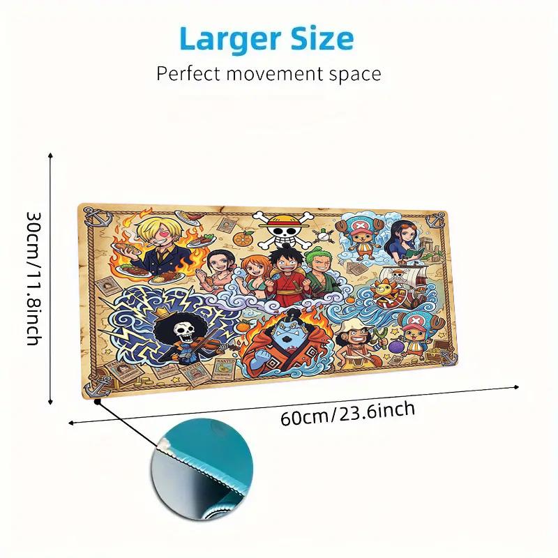 Anime One-Piece Color Mouse Pad Large Gaming Table Cushion Non-slip Laptop Tablet Big Mousepad XXL Mat Mini PC Playmat With Lock Edge