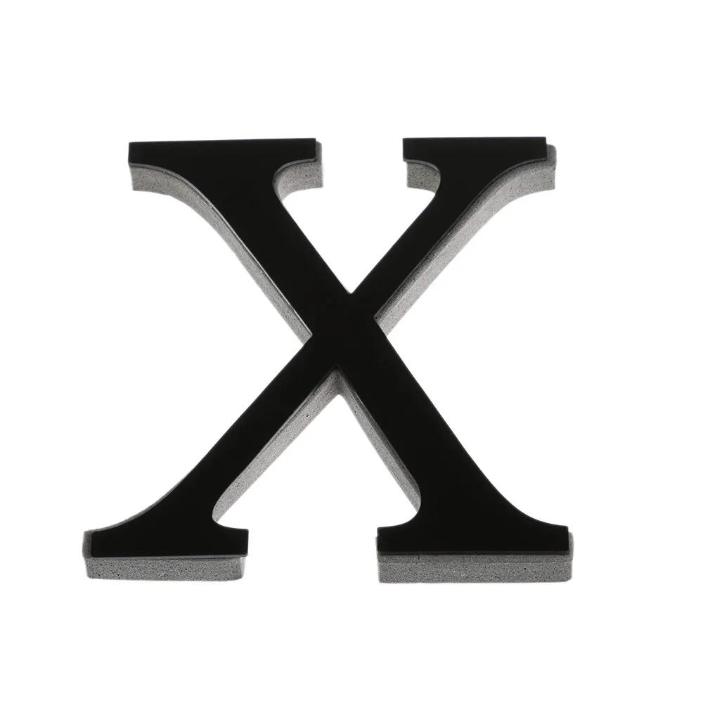 20 cm de alto26 Alfabeto DIY Decoraciones de Pegatina de Pared 3D Pegatina de Alfabeto Inglés Negro Decoraciones de Pared para el Hogar Fiesta
