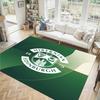 Hibernian FC Design Crystal Velvet Carpet Cozy Non?Slip Printed Rug For Bedroom Living Room Entrance
