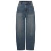 MO&Co. Cotton Low-Waist Cropped Curved Jeans