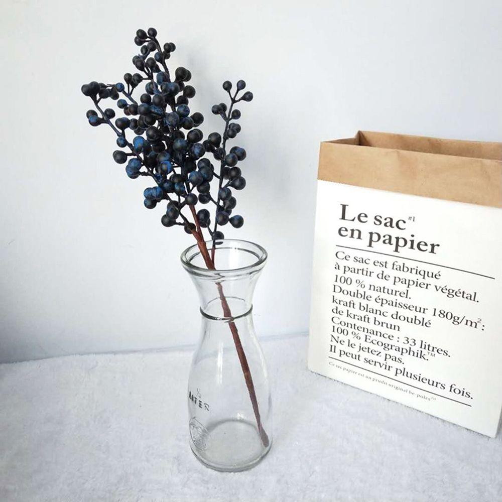 

5 Голов Новогодняя Вечеринка Дерево Домашний Декор Искусственный Цветок Поддельный Цветок Рождественское Украшение Ягода синий