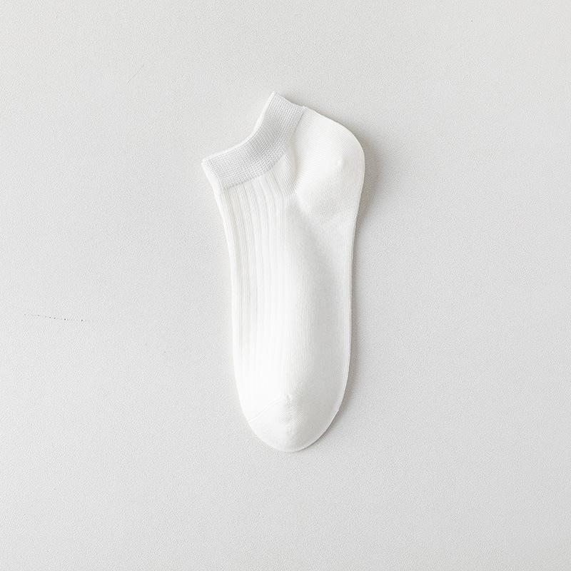 

Мужские носки, Летние тонкие хлопковые носки, Антибактериальные, Не скатывающиеся, Дезодорирующие, Влаговпитывающие и Дышащие, Летние спортивные носки-лодочки для мужчин 1 pair белый