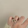Korean Flower Ring Tassel Vintage Rings Exquisite Colorful Beaded Ring  Women
