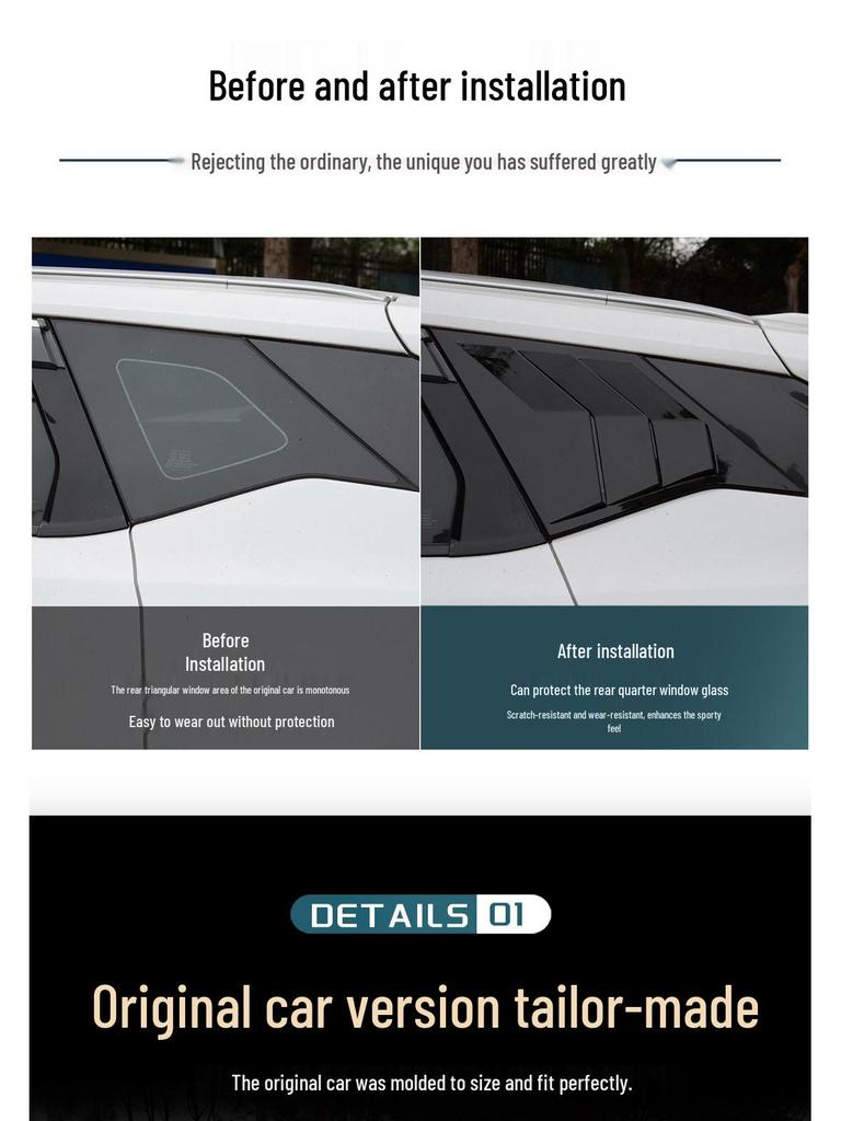 Changan UNI-Z Oshan Z6 Rear Window Louver Trim Decorative Strip