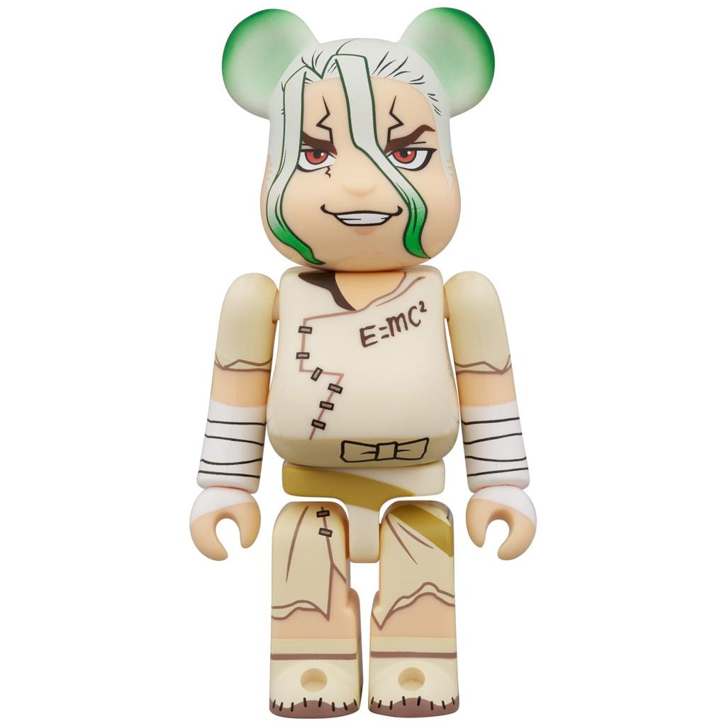 Medicom Toy BERBRICK Bearbrick Anime "Dr. Stone" Senku Ishigami & Gen Asagiri 2-Piece Set, Each Approximately 70mm Tall, Non-Scale, Painted, Complete