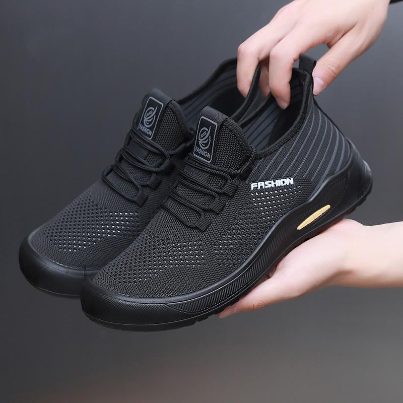 

Shoes men s 2025 summer new mesh breathable casual versatile walking shoes light and comfortable dad shoes men s mesh shoes 45