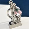 Vibrant Cherry Tower Keychain Colorful Sturdy Alloy Fashion Accessory Stylish Bag Hanging Ornament For Bags Gifts