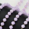 1meter Colorful Beads Beaded Chain Glass Crystal Beads Necklace Chain Accessories for Jewelry Making Components Crafts DIY