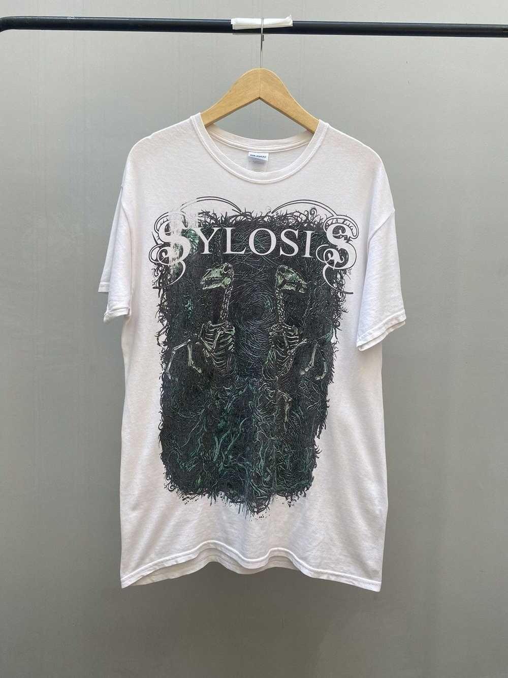 New Sylosis Sun Faded Distressed White Cotton Shirt CL881 M