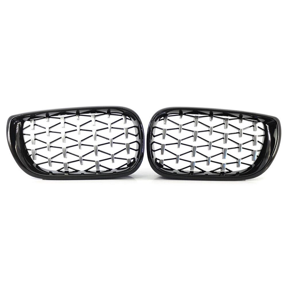 Black Chrome Star-Style Front Grille for BMW 3 Series E46 (2002-2004) 4-Door