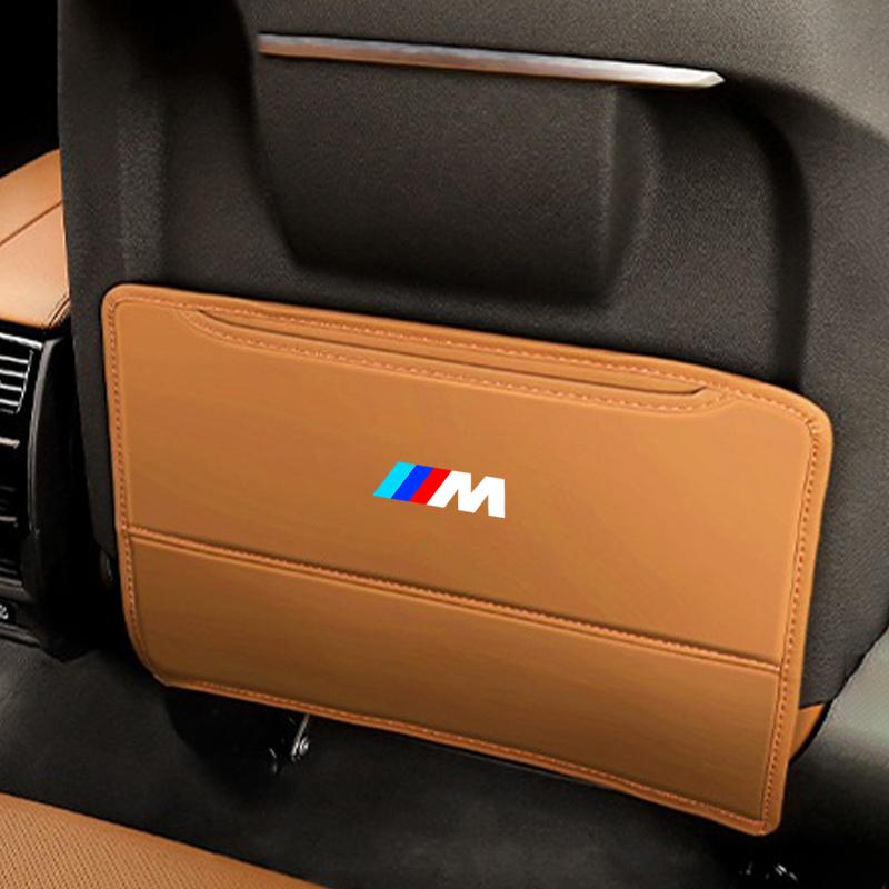 Leather Car Seat Anti-kick Pad Dust-Proof Protection Mat For BMW M X1 X2 X3 X4 X5 X6 X7 G20 G30 GT E46 E90 E60 F10 E39 Accessory fxdf89