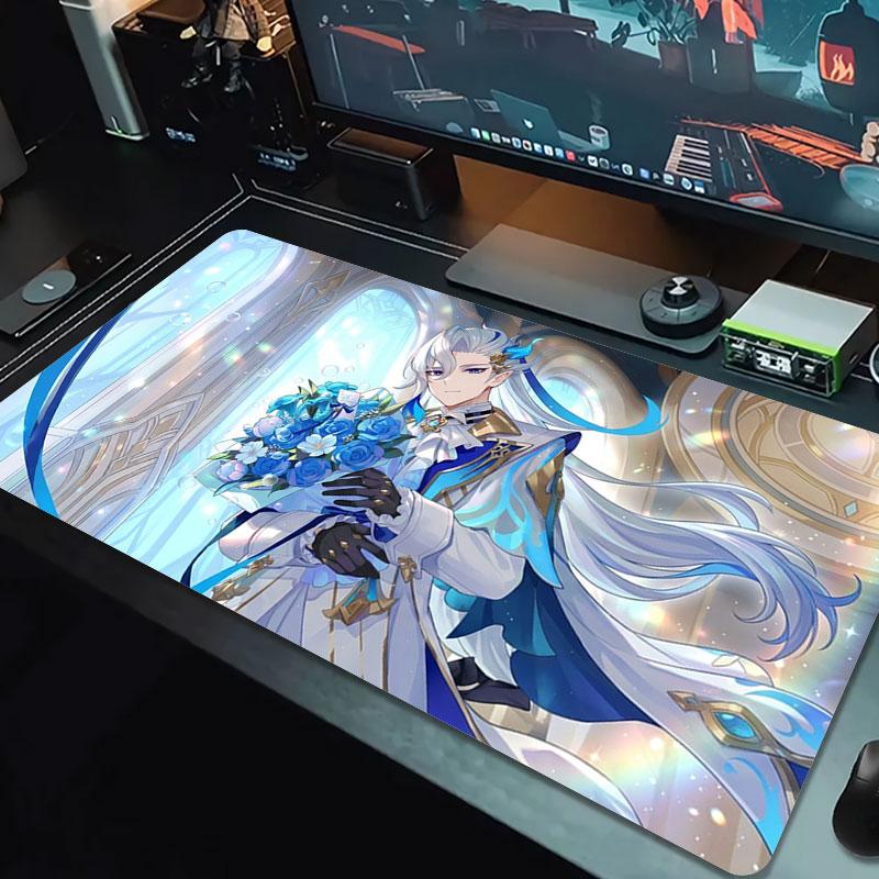 Beach Warrior Drink Large Size Mouse Pad Large Gaming Table Cushion Nonslip Laptop Tablet Big Mousepad Xxl Mat Mini Pc Playmat With Lock Edge