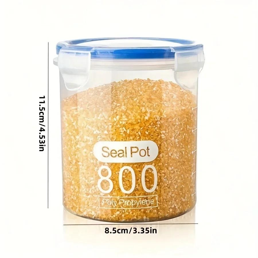 Прозрачная герметичная банка для хранения пищевых продуктов герметичные пластиковые банки банки для молока чая кухонные коробки для хлопьев ящики для хранения 598₽