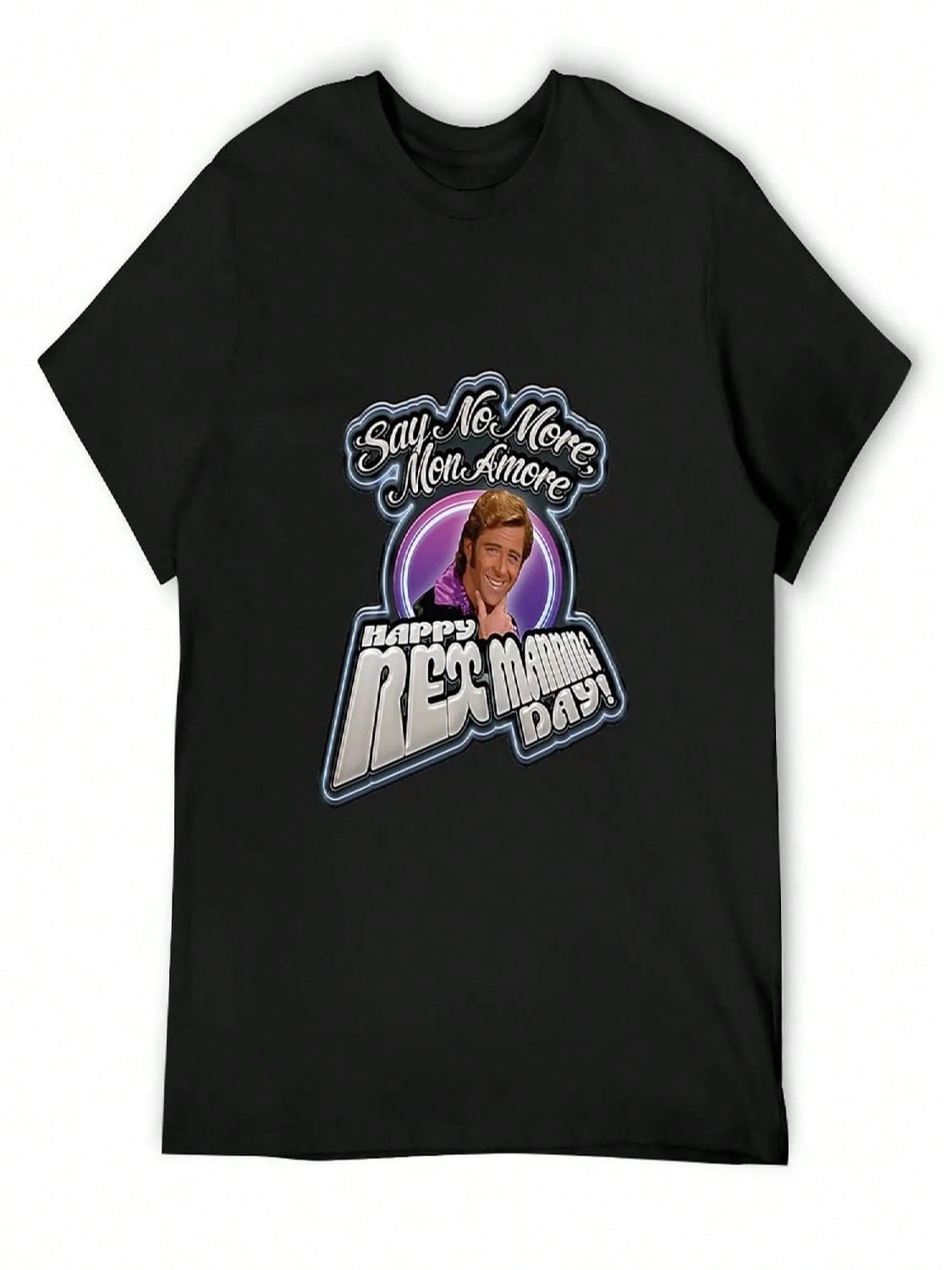 Happy Rex Manning Day Shirt T-Shirt Vintage Funny T-Shirts Short Sleeve Tee Designer T Shirt unisex S разноцветный