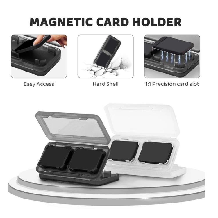 4 Card Slots Protective Holder Box for NS LITE Cartridge Carrying Case Game Card Storage Case Card Organizers