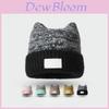 Knit Hat For Women Autumn Winter Acrylic Warm Windproof Cozy Sweater Style For Casual Outdoors