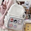 School Bag Female Junior High School Student Cute Bar Two-dimensional Pain Bag Ins Student Large-capacity Backpack Casual Backpack Tide