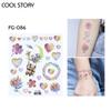 Party Stickers, Trendy Gold and Silver Embossed Valentine's Day Tattoo Stickers, Waterproof and Long-lasting Fake Tattoo Stickers