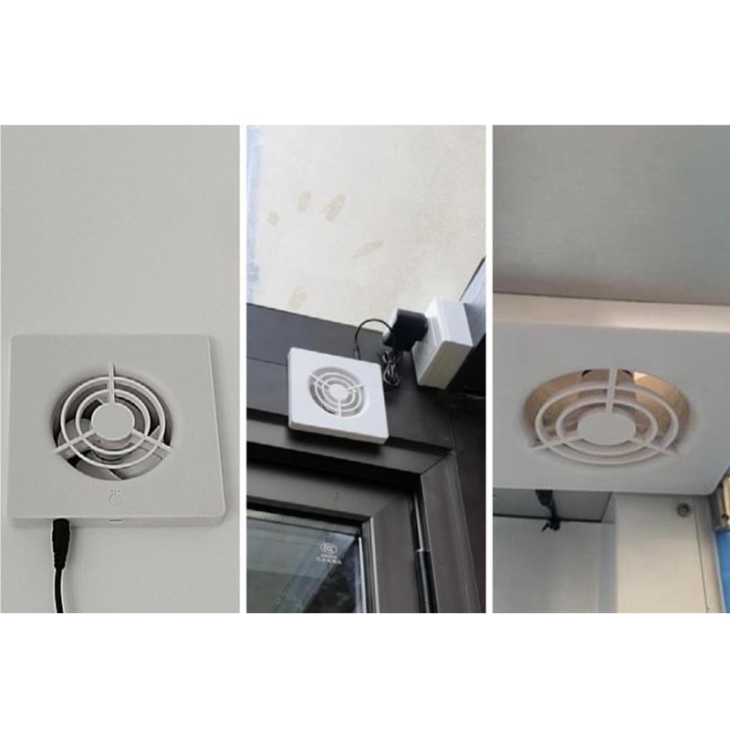 Ventilateur d'extraction 75 mm Ventilateur en ligne pour conduit de tuyau domestique Pour salle de bain Extracteur Ventilation Cuisine Toilettes Murale Air Pur Ventilateur