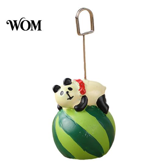 Card Display Holder Memo Holder, Resin Cartoon Animal Paper Photo Clip Stand, Business Notes Messages for Office Desk Organizer