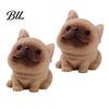 Creative Desk Accessories 2Pcs Mini Dog Figurines, Cute Resin Puppy Miniature Animal Figures, Small Handmade Figures Ornaments for Micro Landscape,