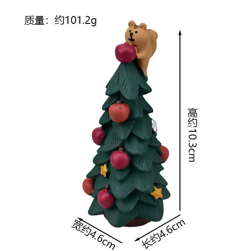 Christmas Santa Claus Japanese Miniature Resin Small Pendant DIY Decoration Home Scenic Ornaments Collection Gift