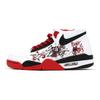 Nike Flight Legacy Vintage Basketball Shoes Unisex Mid top White/Red/Black BQ4212-100(Team140-)