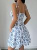 2025 Floral Print French Style Summer Camisole Mini Dress