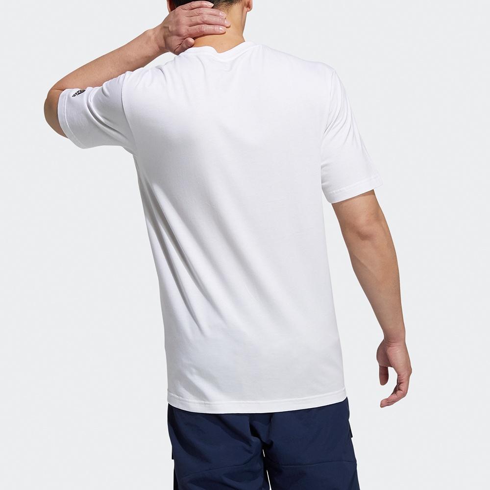 adidas Jump Gfx Ss T Cartoon Pattern Printing Sports Short Sleeve White Men's H20793