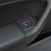 Set Carbon Fiber Interior Door Control Cover Trims 4Pcs For Acura TL 2004-2008