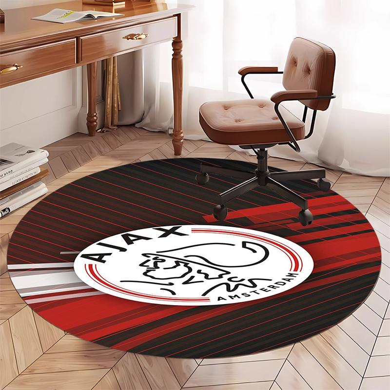 Ajax Printed Round Rug Carpet Chair Rug Area Rug Entryway Doormats,for Office Chair Living Room Bedroom Kitchen Room.