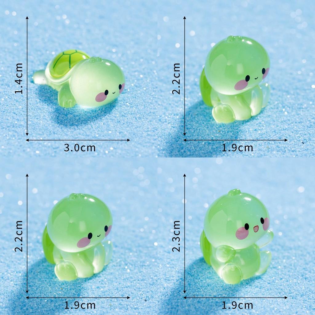 Resin Night Light Turtle Statue With Luminous Feature For Living Room Decor And Fish Tank Scene